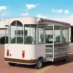 Factory Price Custom Food Bus Mobile Kitchen Food Van Juice Vending Car Fast Food Truck Electric Hot Dog Cart with Grill