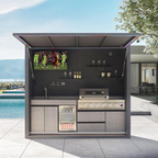 BBQ Outdoor Aluminium Pods Fully equipped.
