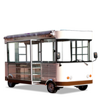 Factory Price Custom Food Bus Mobile Kitchen Food Van Juice Vending Car Fast Food Truck Electric Hot Dog Cart with Grill
